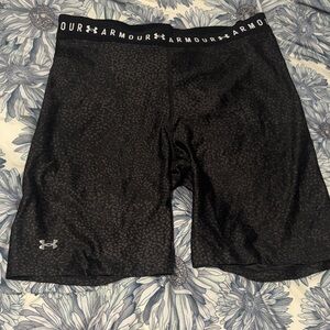 Under Armour Black Patterned Athletic Shorts